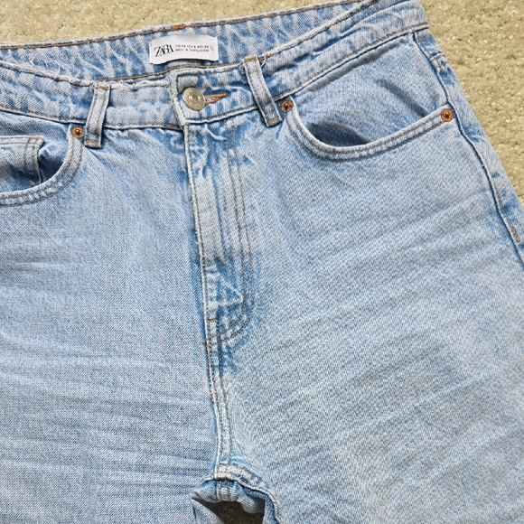 Zara Light Blue Women's Jeans - Picture 3 of 4